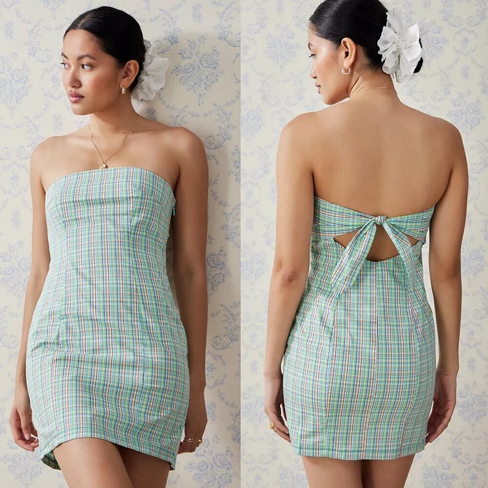 New Kimchi Blue Summer Strapless Mini Dress Size S